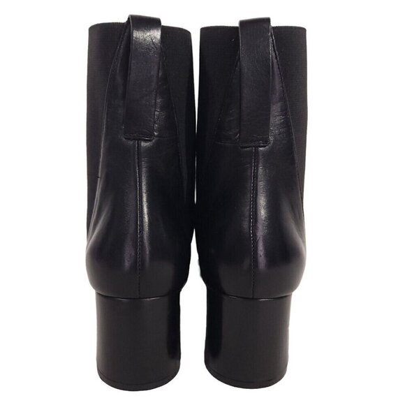 Jil Sander Leather Chelsea Boots 34 US 4 Black New - Picture 4 of 7